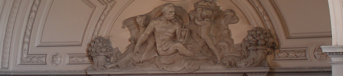 Detail from the east wall of the Rotunda in San Francisco City Hall