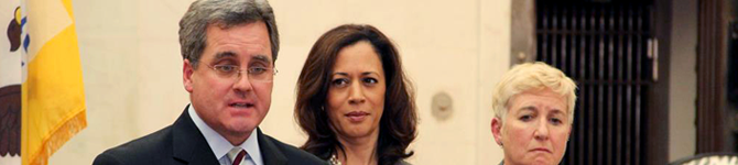 Herrera, Attorney General Kamala Harris and then-Chief Deputy Terry Stewart, Dec. 12, 2013