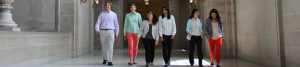 Pictured: San Francisco City Attorney interns from our Summer 2013 program explore City Hall.