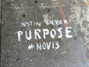 Illegal Justin Bieber graffiti at 550 Divisadero near Bi-Rite. (Photo: Andrew Dudley/Hoodline)