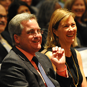 City Attorney Dennis Herrera, with his wife Anne Herrera, at his swearing-in event on Jan. 8, 2016. The City Attorney vows to continue making the fight against global climate change a priority.