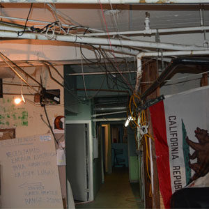 An image of the hazardous conditions in which dozens of tenants were living in the illegal basement units. 